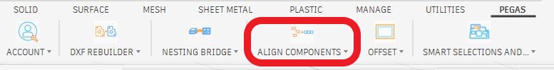 Pegas Align Toolbar Icon Location