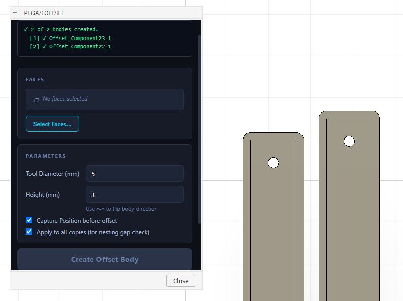 Pegas Offset — CNC Cutter Spacing & Clearance Checker for Fusion 360 - Image 2